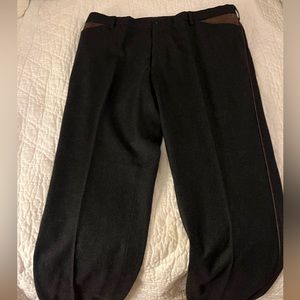 Purple label Ralph Lauren wool and Kidd leather   pants 38x34